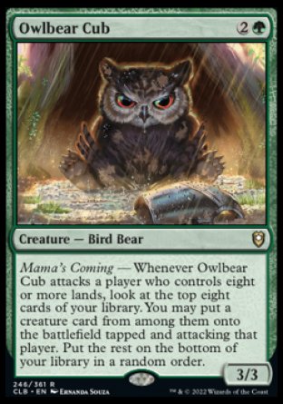 Owlbear Cub [Commander Legends: Battle for Baldur's Gate] | Enigma On Main