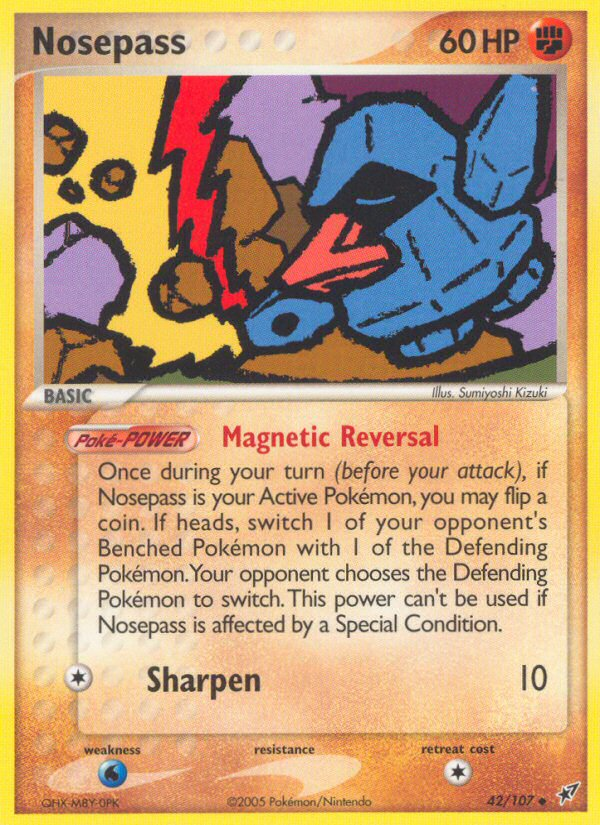 Nosepass (42/107) [EX: Deoxys] | Enigma On Main