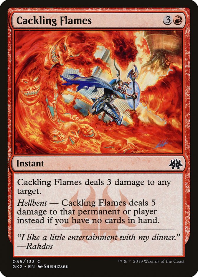 Cackling Flames [Ravnica Allegiance Guild Kit] | Enigma On Main