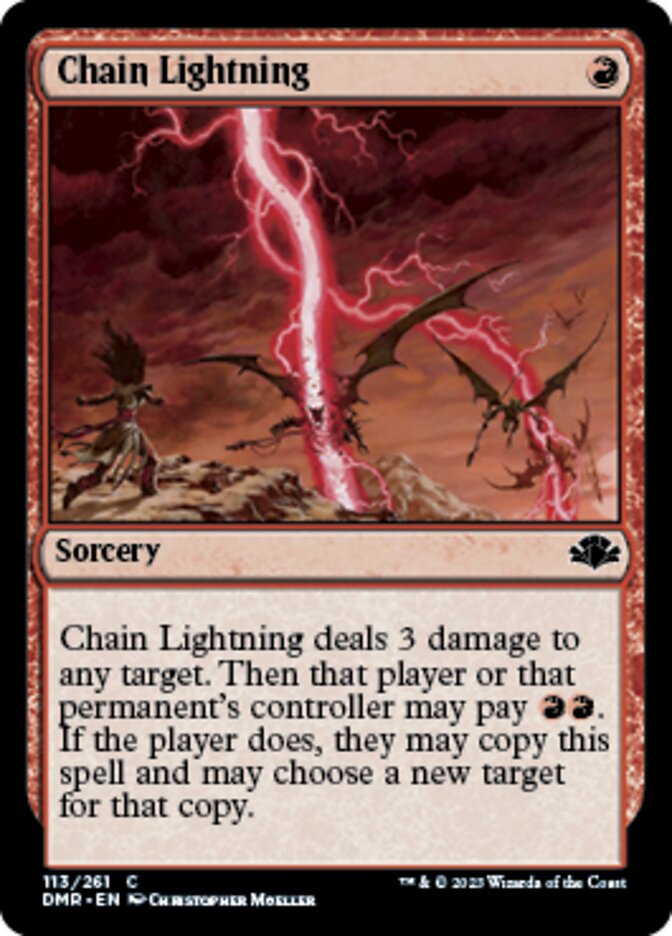 Chain Lightning [Dominaria Remastered] | Enigma On Main