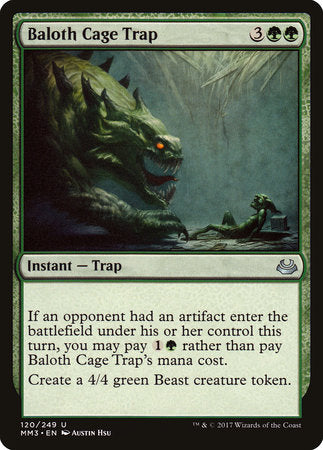 Baloth Cage Trap [Modern Masters 2017] | Enigma On Main