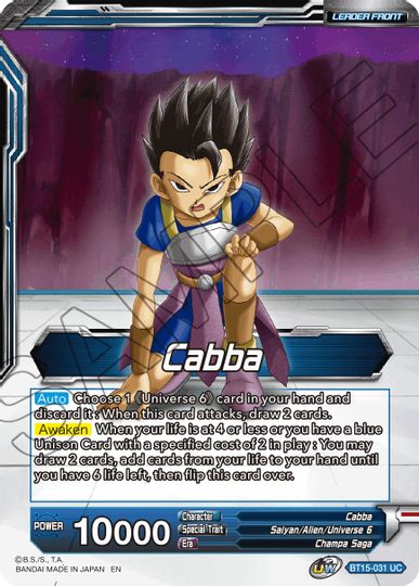 Cabba // SS Cabba, Proud Volley (BT15-031) [Saiyan Showdown Prerelease Promos] | Enigma On Main