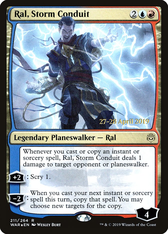 Ral, Storm Conduit  [War of the Spark Prerelease Promos] | Enigma On Main