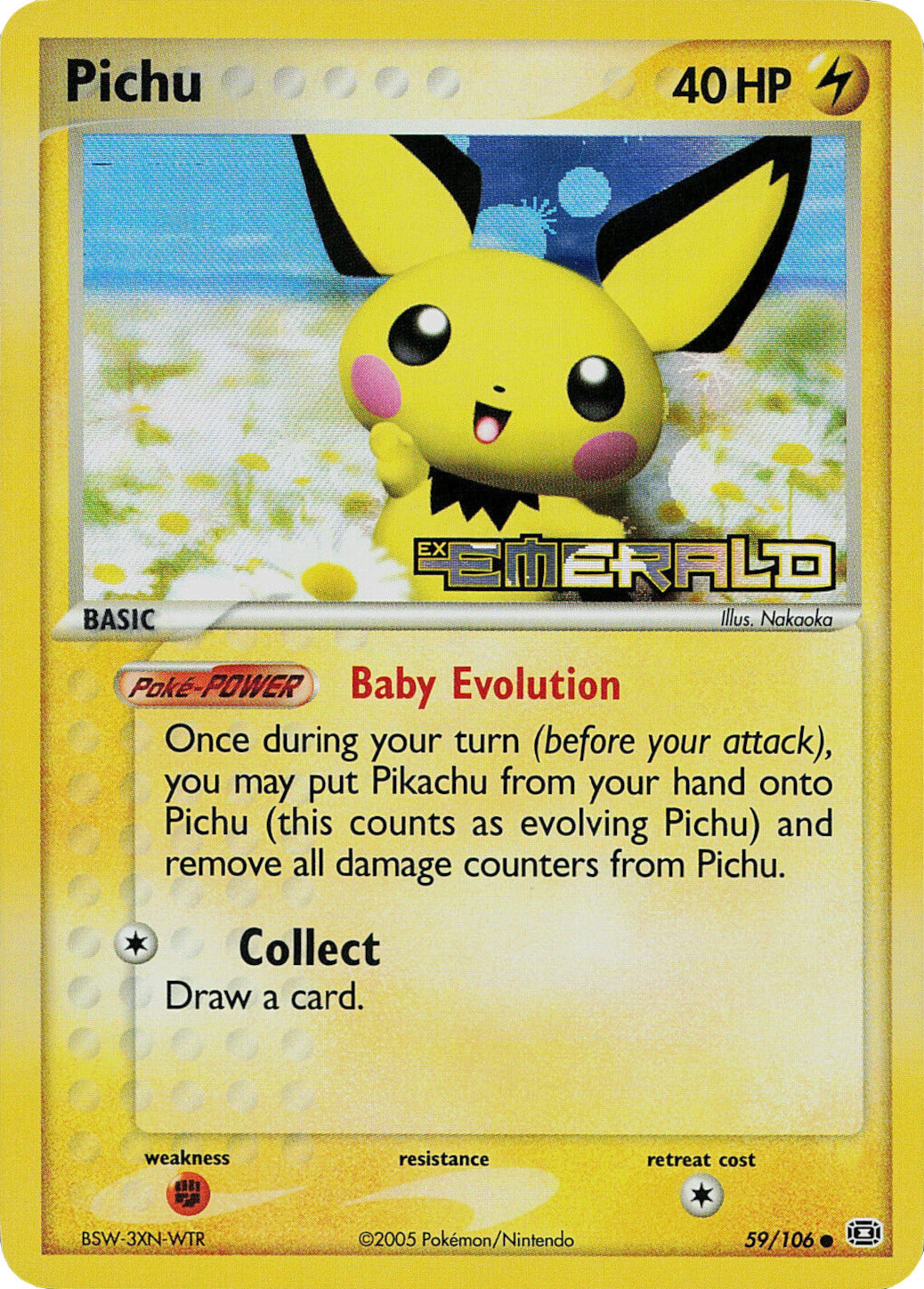 Pichu (59/106) (Stamped) [EX: Emerald] | Enigma On Main