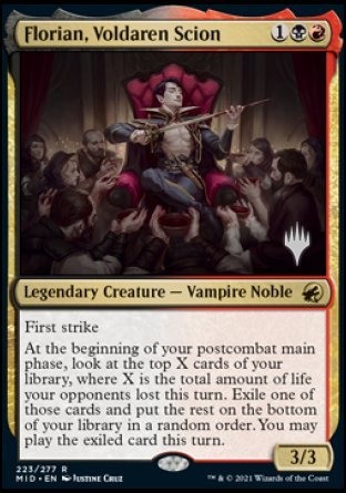 Florian, Voldaren Scion (Promo Pack) [Innistrad: Midnight Hunt Promos] | Enigma On Main