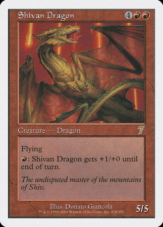 Shivan Dragon [Seventh Edition] | Enigma On Main