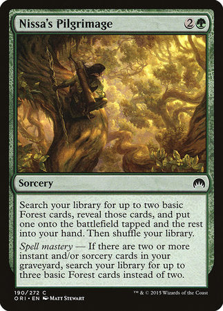 Nissa's Pilgrimage [Magic Origins] | Enigma On Main