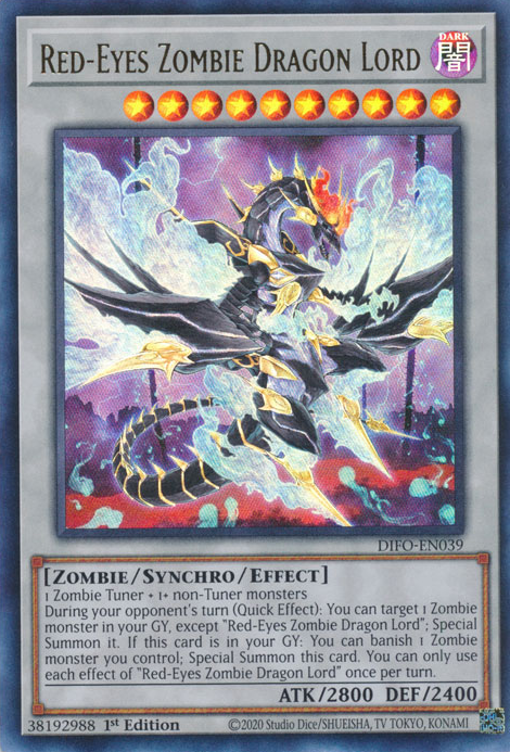 Red-Eyes Zombie Dragon Lord [DIFO-EN039] Ultra Rare | Enigma On Main