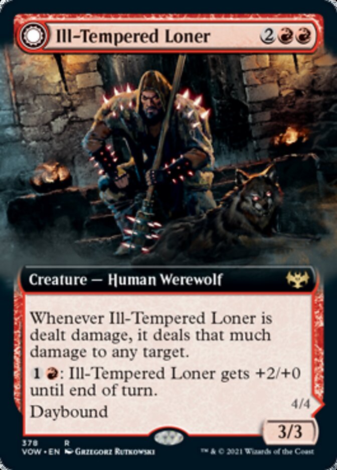 Ill-Tempered Loner // Howlpack Avenger (Extended) [Innistrad: Crimson Vow] | Enigma On Main