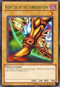 Right Leg of the Forbidden One (Green) [Duelist League Promo] [DL11-EN002] | Enigma On Main