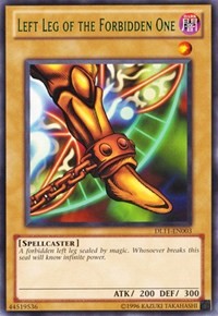 Left Leg of the Forbidden One (Green) [DL11-EN003] Rare | Enigma On Main