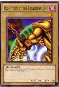 Right Arm of the Forbidden One (Green) [Duelist League Promo] [DL11-EN004] | Enigma On Main