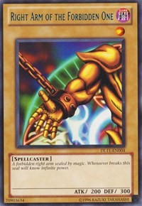 Right Arm of the Forbidden One (Blue) [Duelist League Promo] [DL11-EN004] | Enigma On Main