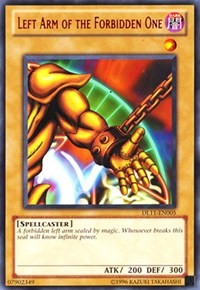 Left Arm of the Forbidden One (Red) [Duelist League Promo] [DL11-EN005] | Enigma On Main