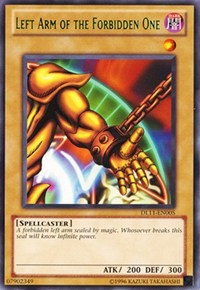 Left Arm of the Forbidden One (Green) [Duelist League Promo] [DL11-EN005] | Enigma On Main