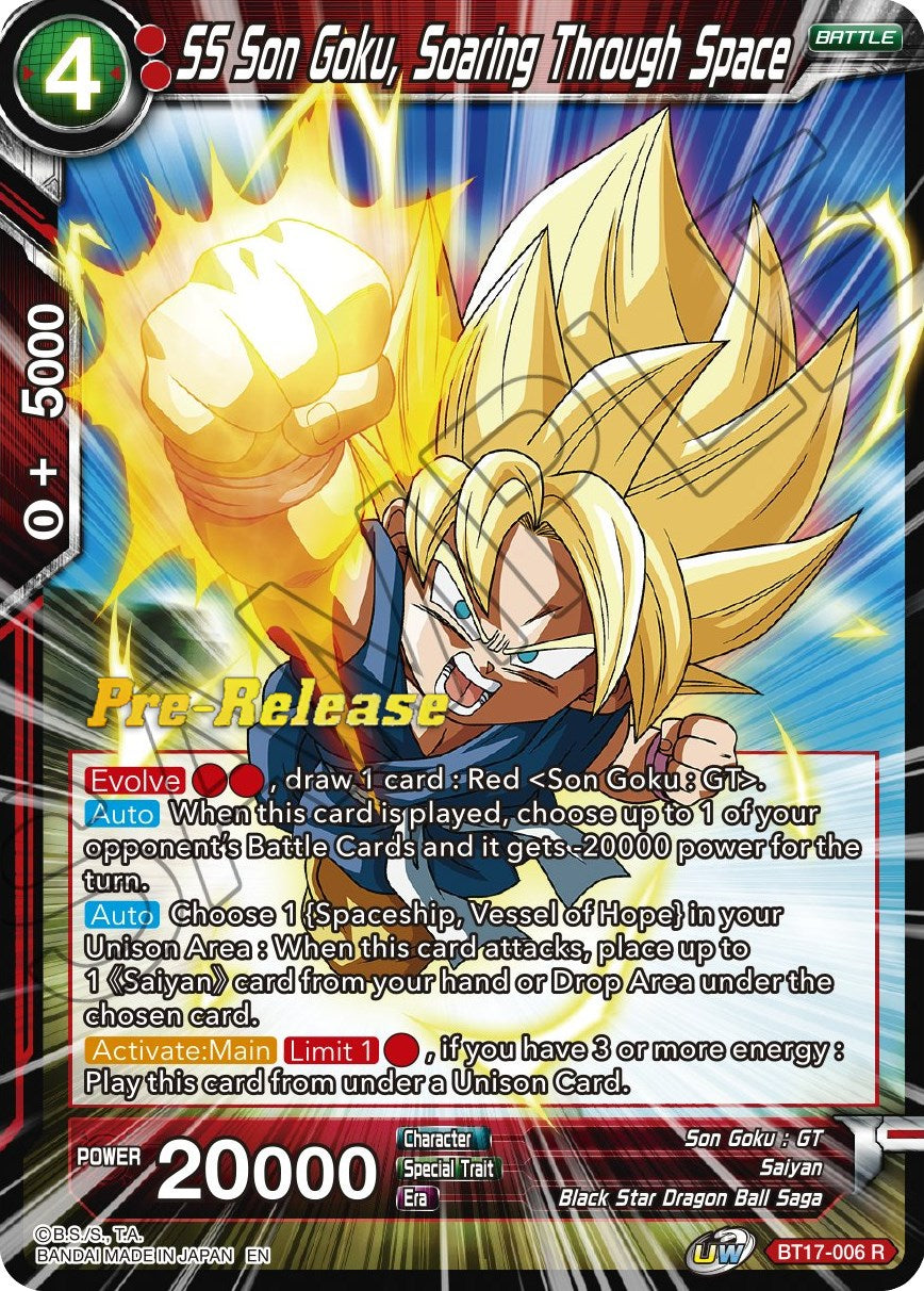 SS Son Goku, Soaring Through Space (BT17-006) [Ultimate Squad Prerelease Promos] | Enigma On Main