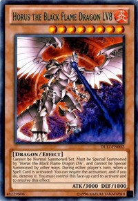 Horus the Black Flame Dragon LV8 (Green) [Duelist League Promo] [DL17-EN002] | Enigma On Main