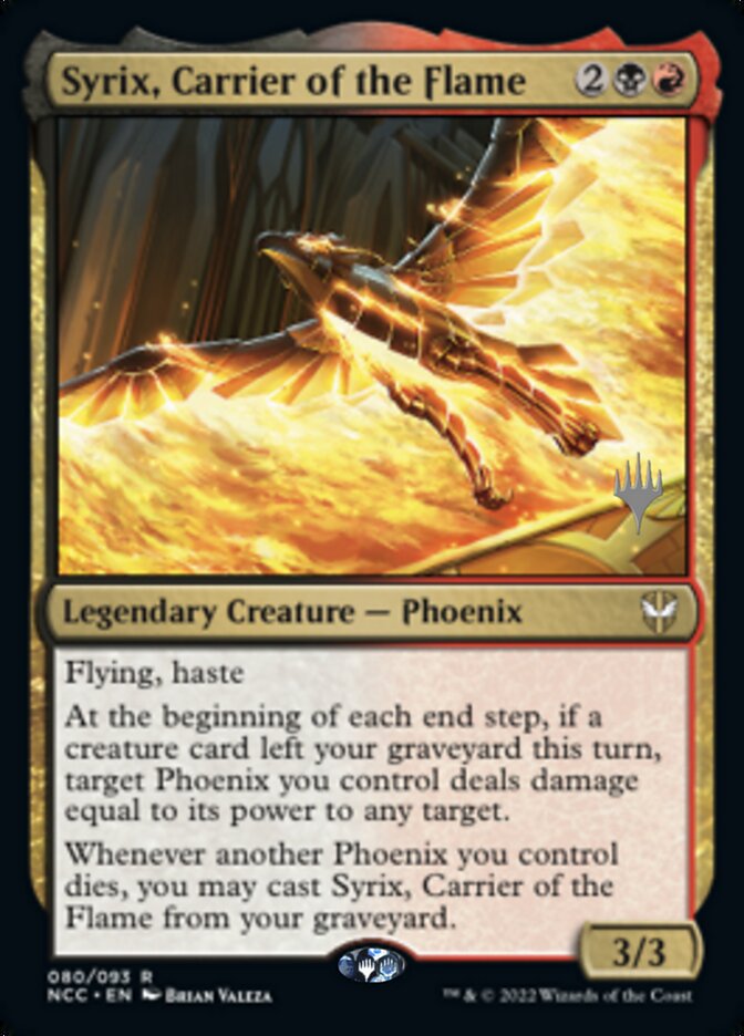 Syrix, Carrier of the Flame (Promo Pack) [Streets of New Capenna Commander Promos] | Enigma On Main