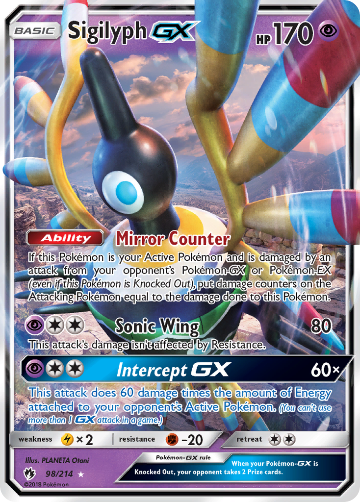 Sigilyph GX (98/214) [Sun & Moon: Lost Thunder] | Enigma On Main