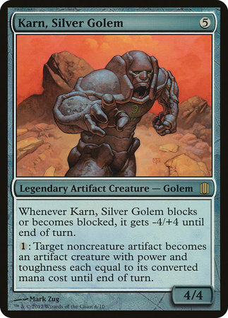 Karn, Silver Golem (Commander's Arsenal) [Commander's Arsenal Oversized] | Enigma On Main