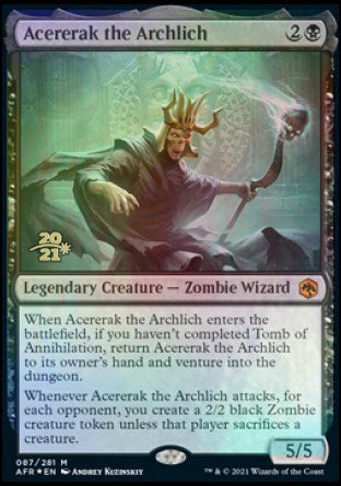 Acererak the Archlich [Dungeons & Dragons: Adventures in the Forgotten Realms Prerelease Promos] | Enigma On Main