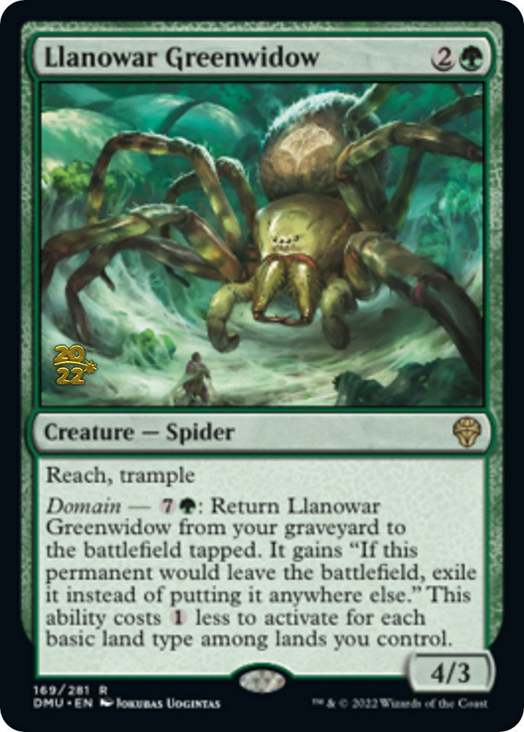 Llanowar Greenwidow [Dominaria United Prerelease Promos] | Enigma On Main