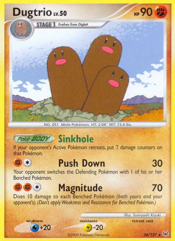 Dugtrio (24/127) [Platinum: Base Set] | Enigma On Main