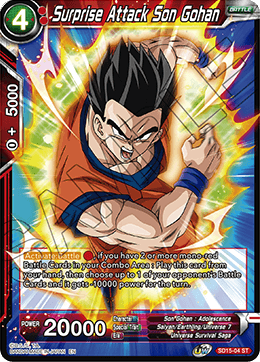 Surprise Attack Son Gohan (Starter Deck - Pride of the Saiyans) (SD15-04) [Cross Spirits] | Enigma On Main