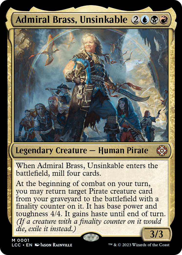 Admiral Brass, Unsinkable (Display Commander) [The Lost Caverns of Ixalan Commander] | Enigma On Main