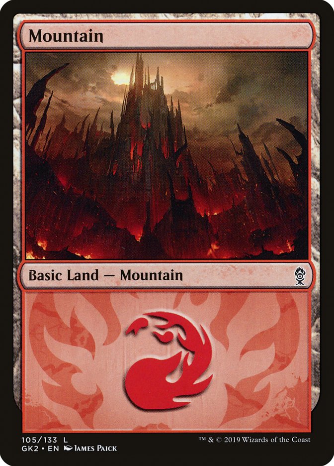 Mountain (105) [Ravnica Allegiance Guild Kit] | Enigma On Main