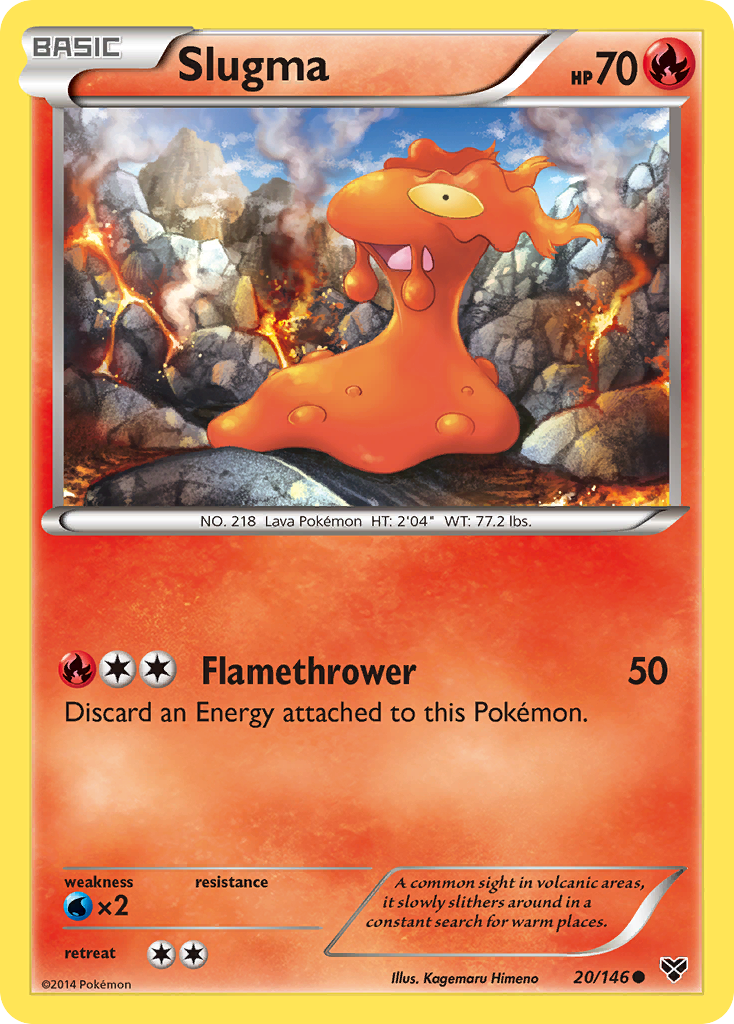 Slugma (20/146) [XY: Base Set] | Enigma On Main