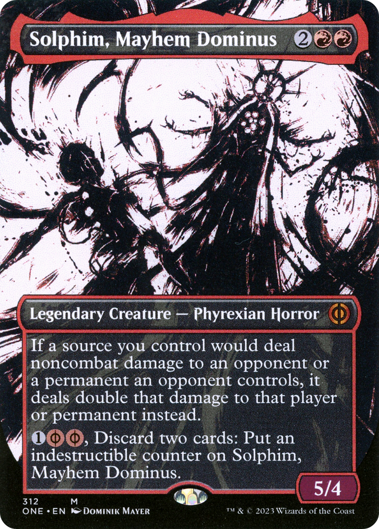 Solphim, Mayhem Dominus (Borderless Ichor) [Phyrexia: All Will Be One] | Enigma On Main