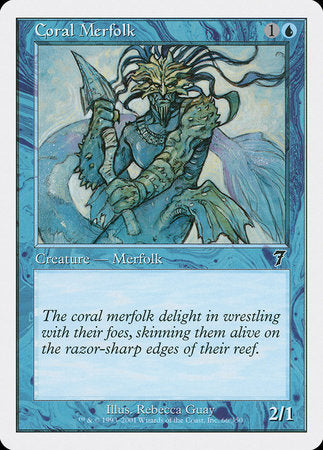 Coral Merfolk [Seventh Edition] | Enigma On Main