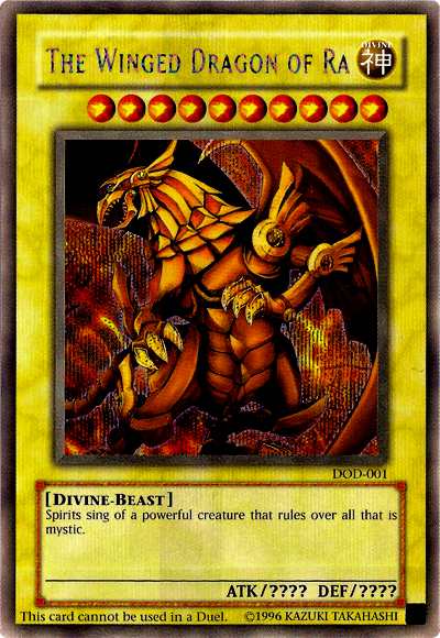 The Winged Dragon of Ra [DOD-001] Prismatic Secret Rare | Enigma On Main