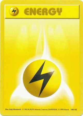 Lightning Energy (100/102) [Base Set Shadowless Unlimited] | Enigma On Main