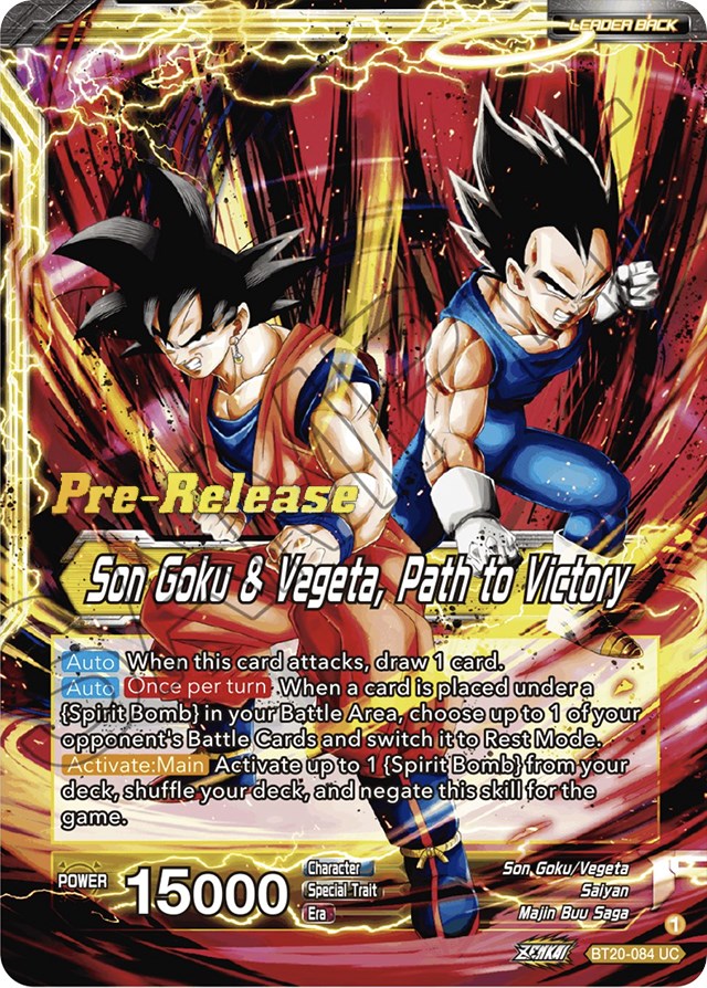 SS Vegito // Son Goku & Vegeta, Path to Victory (BT20-084) [Power Absorbed Prerelease Promos] | Enigma On Main