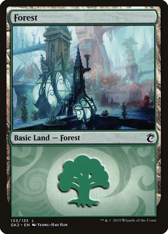 Forest (133) [Ravnica Allegiance Guild Kit] | Enigma On Main