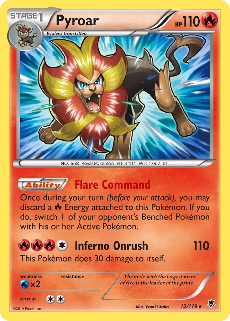 Pyroar (12/119) (Theme Deck Exclusive) [XY: Phantom Forces] | Enigma On Main