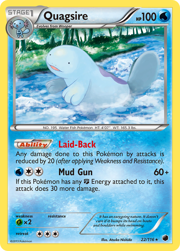 Quagsire (22/116) [Black & White: Plasma Freeze] | Enigma On Main