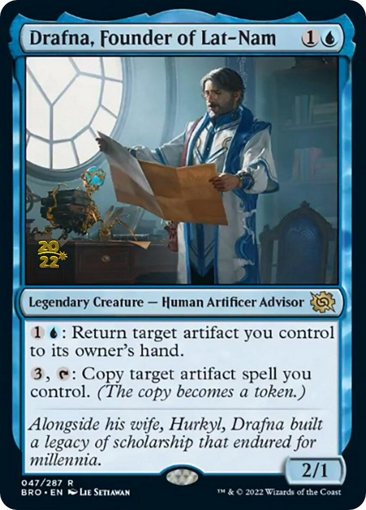 Drafna, Founder of Lat-Nam [The Brothers' War: Prerelease Promos] | Enigma On Main