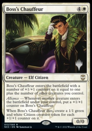 Boss's Chauffeur (Promo Pack) [Streets of New Capenna Commander Promos] | Enigma On Main