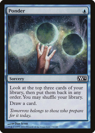 Ponder [Magic 2012] | Enigma On Main