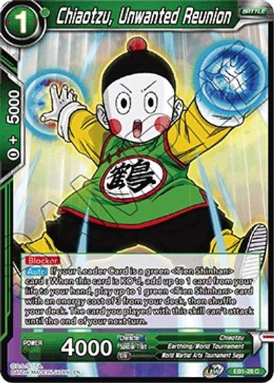 Chiaotzu, Unwanted Reunion (EB1-28) [Battle Evolution Booster] | Enigma On Main