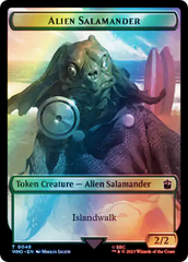 Dalek // Alien Salamander Double-Sided Token (Surge Foil) [Doctor Who Tokens] | Enigma On Main