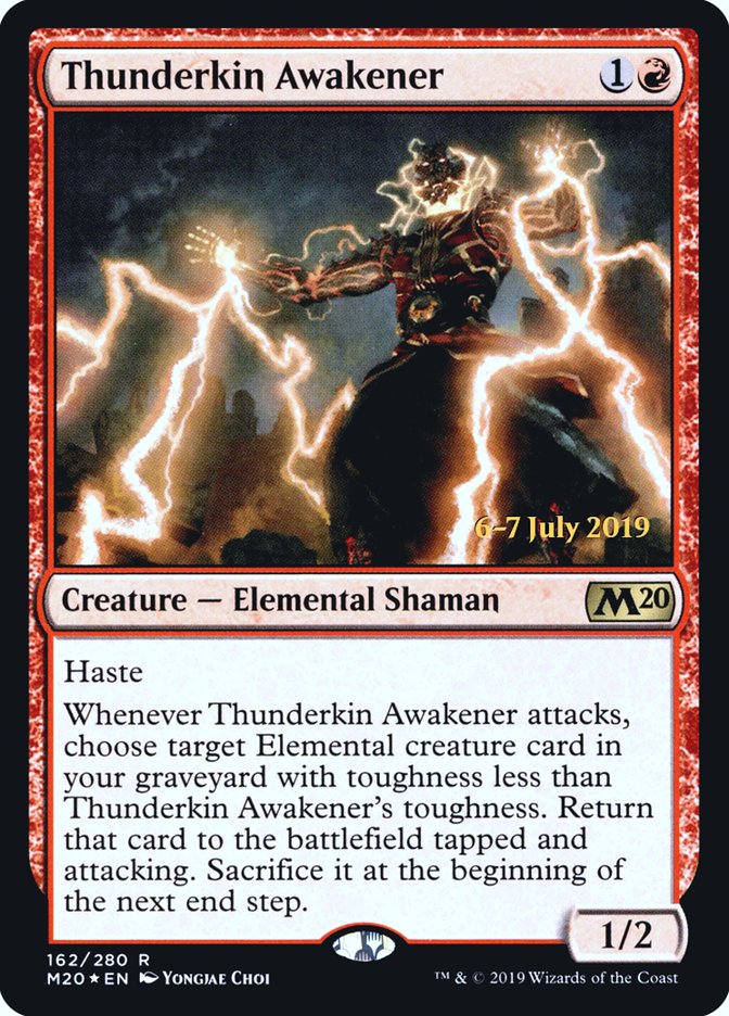 Thunderkin Awakener  [Core Set 2020 Prerelease Promos] | Enigma On Main