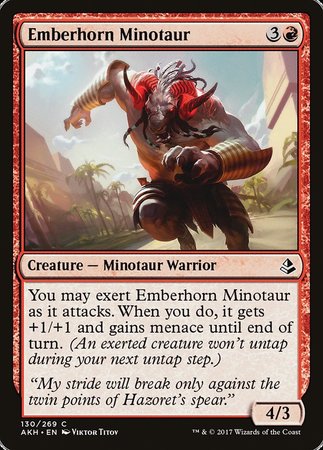 Emberhorn Minotaur [Amonkhet] | Enigma On Main