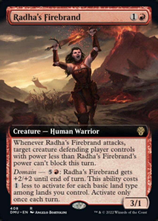 Radha's Firebrand (Extended Art) [Dominaria United] | Enigma On Main