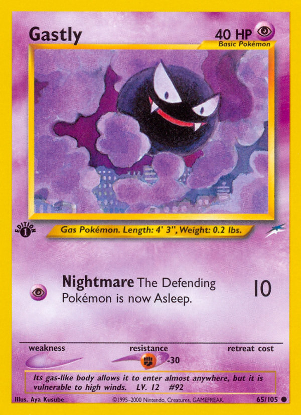 Gastly (65/105) [Neo Destiny 1st Edition] | Enigma On Main