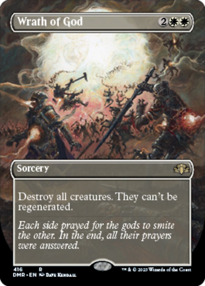 Wrath of God (Borderless Alternate Art) [Dominaria Remastered] | Enigma On Main