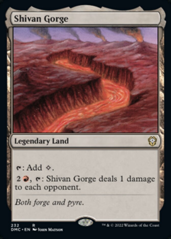 Shivan Gorge [Dominaria United Commander] | Enigma On Main